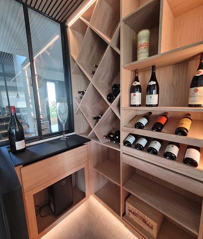 caves-a-vin-sur-mesure-rhone bibliotheque sur mesure-ain